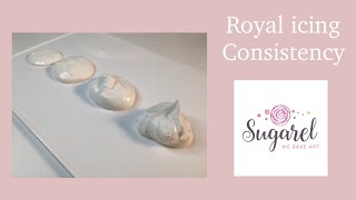 Royal icing consistency  قوام الرويال ايسينغ