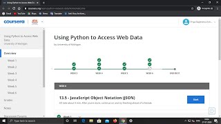 Using Python to Access Web Data || Week 3 || Quiz Answer || Coursera