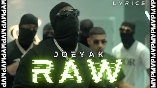 JOEY AK - RAW (LYRICS VIDEO) 1ST VERSE