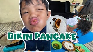 KK GAFA JUARA PLEND 🔥 DAN HARI INI KITA BIKIN PANCAKE SEBELUM RAMADHAN TIBA 🫵🔥👌 #masakmasak