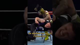 Rey Mysterio spanks Dominik Mysterio on FATHERS DAY! #shorts