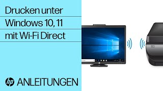 Drucken unter Windows 10, 11 mit Wi-Fi Direct | HP Drucker | HP Support