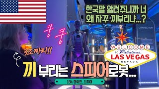 [라스베가스 여행] 여러분 이제 라스베가스 스피어가서 로봇이 한국말로 인사하면 그거 제가 가르친거에요- | 카지노에서 준 하이롤러 티켓이…