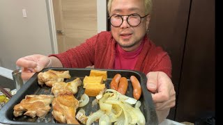 【グリル飯】人生スキップしてます晩酌【飯テロ】【飯動画】【酒動画】