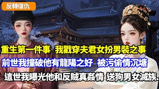 【反轉復仇】重生第一件事，我戳穿夫君女扮男裝之事，前世我撞破他有龍陽之好，被污偷情沉塘，這世我曝光他和反賊的真姦情，送狗男女抄家滅族...