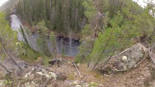 Kanjonin kurkkaus 6 km Oulanka kuusamo Finland  osa 3