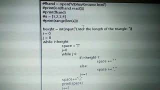 How to print equilateral triangle using python on console/terminal