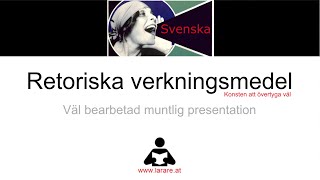 Webblektion: Retoriska verkningsmedel