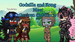 Godzilla and Kong meet Goziren and Kiara. (Gacha club short.)