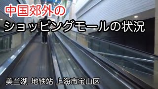 中国郊外のショッピングモールの状況 美兰湖-地铁站 上海市宝山区 2025年2月4日撮影