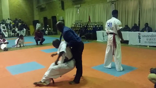 Shinkyokushinkai South Africa national tournament 2016- MEN U65kg semi-final Charles Sekgobela
