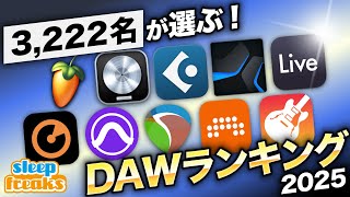 DAWランキング 2025年版  |  DTMer 3222名の生態に迫る