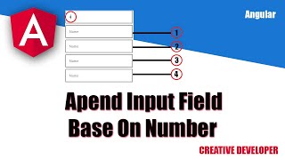 Append New Input Field Base On Number || Angular || Angular Tutorial || Angular Course || Web Design