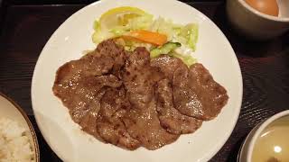 【博多駅の人気朝食】たんや 牛たん朝定食 Popular Breakfast at Hakata Station Tanya Beef Tongue Breakfast Set