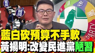 藍白砍預算不手軟 黃揚明:改變民進黨\