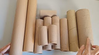 DIY - 3 IDEAS with CARDBOARD TUBES 😍 EASY CRAFTS 🌼 RECYCLING ♻ CRAFTS AND RECYCLING