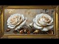 gold framed vintage art screensaver 4k 🎨 antique painting for your tv display 🎨 4 hours