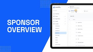 Eventify - Sponsor Overview Screen
