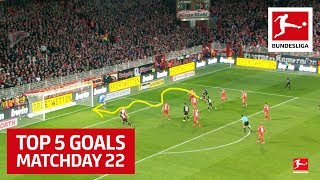 Top 5 Goals of the Matchday - Lewandowski, Gnabry, Bellarabi & More