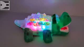 D ETERNAL Transparent Gear Crocodile Toy for Kids with Music 3D Lights and Sound, Concept  Crocodile