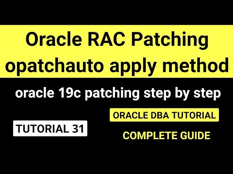 Oracle RAC Patching Steps - opatchauto apply method oracle 19c patching