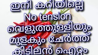 ഇനി കറിയില്ലേ വെളുത്തുള്ളി മുളകും ചേർത്ത് ഒരു അടിപൊളി ഐറ്റം garlic chilli super item