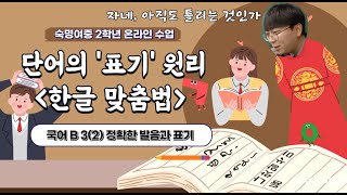 중2 국어 [한글 맞춤법] 자네, 아직도 맞춤법이 헷갈리는가