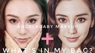 Angelababy仿妆 + 包里都有啥What's in my bag | CrystalGO