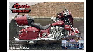 2017 Indian Roadmaster in Classic Burgundy Metallic ready to tour the globe at Cycle Country.