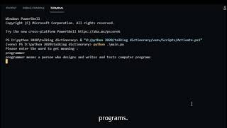 talking dictionary using python 🔥