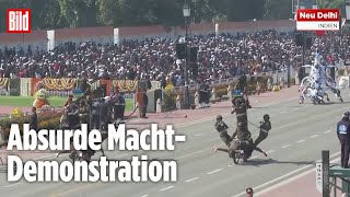 Indien: Militär-Parade wie im Zirkus