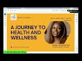 A Journey to Health and Wellness - Webinar by Dr. Unoma Okorafor