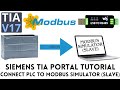 Siemens S7 1200 PLC Modbus RTU master tutorial | TIA portal