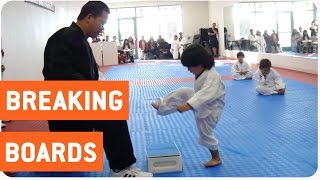 Little Boy Trying to Break Board in Taekwondo | The New Karate Kid