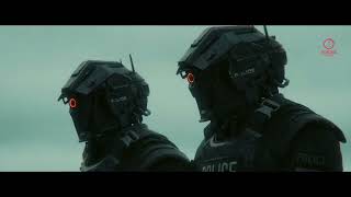 Code 8 Part II (2024) | Good scene of the police robot destroying the subjects - 132