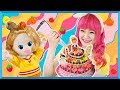 DIY Membuat dan menghias kue dari clay | Carrie Clay Bakery | Mainan anak | Kids Toys