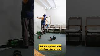 100 pushups everyday challenge for a year #shorts #ytshorts #pushups #fitness #homegym