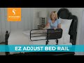 Stander EZ Adjust Bed Rail - Adult Safety Railing for Seniors with  Swing-down Rail