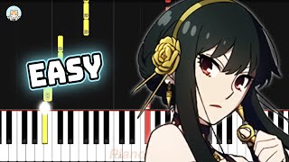 Spy x Family OP - "Mixed Nuts" - EASY Piano Tutorial & Sheet Music