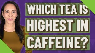 Which tea is highest in caffeine?