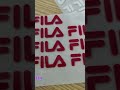 FILA 3D Moulding Silicone Heat transfer Stickers