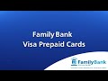 Family Bank Visa Prepaid Cards