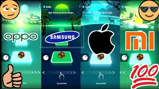 Tiles hop - Oppo vs Samsung vs iPhone vs Xiaomi - @Smashgaming0 #gaming #iphone #samsung