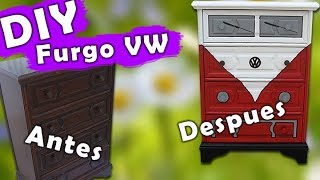 DIY  Mueble furgoneta reciclado!! FURGONETA VW