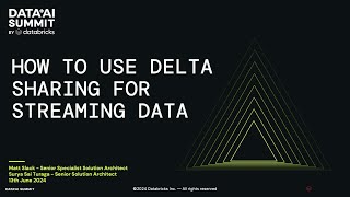How to Use Delta Sharing for Streaming Data