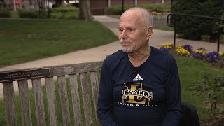 La Salle University professor competing in Penn Relays the day after his 86th birthday
