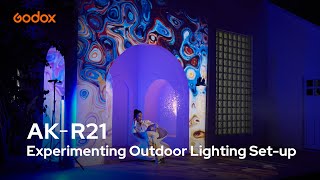 AK-R21: Experimenting Outdoor Lighting Set-up