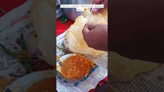 Indian Street Food Chalo Chole Bhature Khate hai 🔥🤩 #shorts #viral