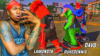 Duke Dennis And Lamonsta NEW MASCOTS DUO! Showing Lamonsta my Stretch Big Playmaker on NBA 2K20!