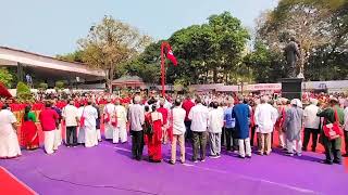 Flag hoisting ceremony at CPIM 23rd Party Congress | Kannur | Kerala | Shatarup Ghosh